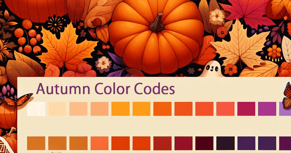 秋カラーコード総まとめ一覧、ハロウィンなど秋色カラー集めました